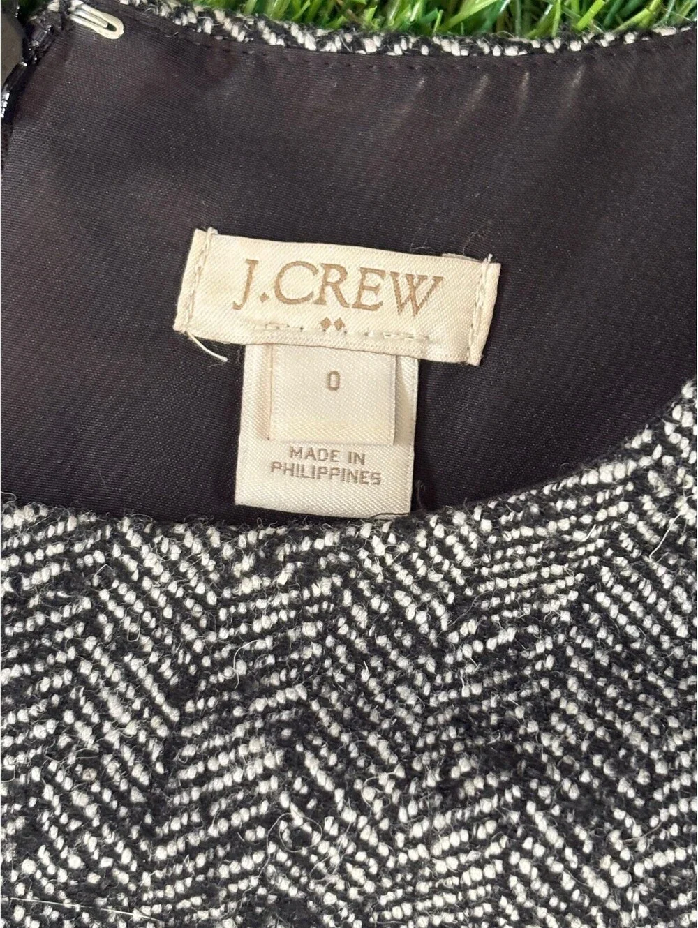 J.Crew Sleeveless Herringbone Dress Size 0